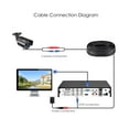 thumbnail image 3 of ZOSI 4 Pack 1080P 2.0MP 1920TVL HD-TVI Security Cameras Outdoor Indoor 80ft Night Vision Wired Surveillance Camera for HD-TVI, AHD, CVI DVR, 3 of 7