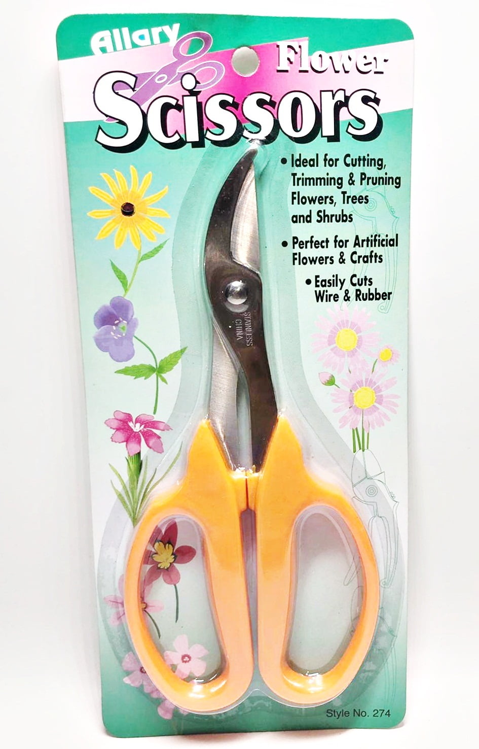 Allary Style 274 Flower Scissors Garden Pruner Gardening Tool Shears