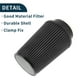 thumbnail image 5 of Filtro de aire de motor Unique Bargains de 100mm, filtro de admisión de aire frío de cabeza de hongo de alto flujo, filtro de aire frío cerrado con 1 abrazadera negro para automóvil, 5 of 6