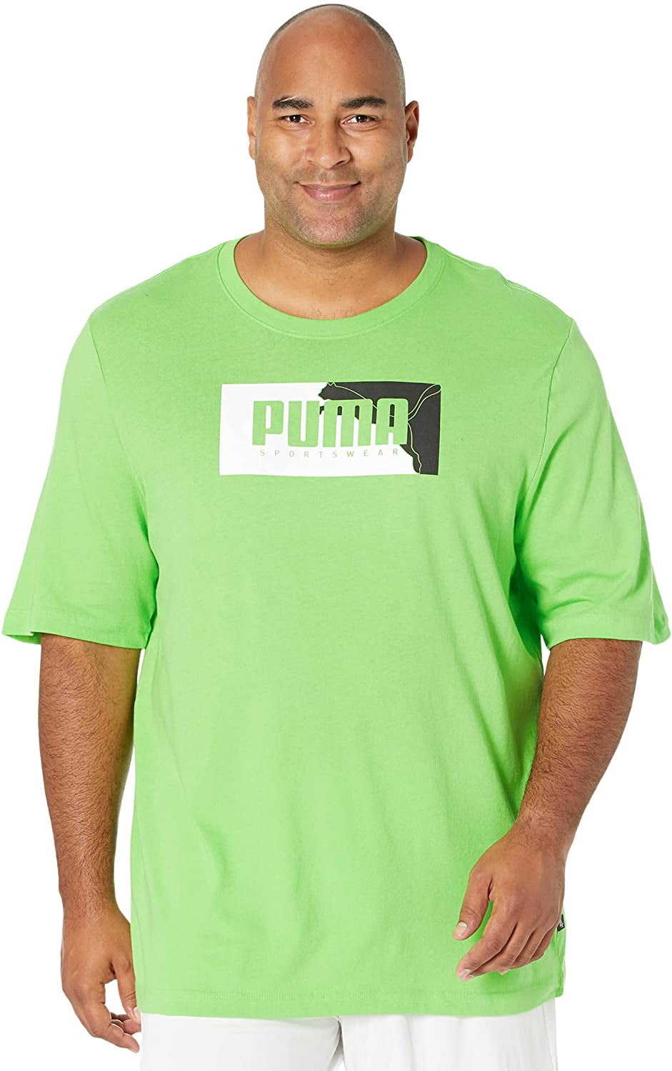 PUMA Big Tall Box Graphic Tee Large 