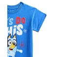 thumbnail image 6 of Bluey Toddler Graphic Americana Crewneck Tee with Short Sleeves, Sizes 12M-5T, 6 of 6
