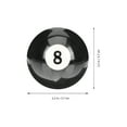 thumbnail image 2 of FESTFENDS Wear-resistant Pool Ball Billiard Practice Ball Black Billiard Players 1Set, 2 of 8