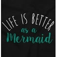 thumbnail image 2 of Life Better As Mermaid Beach Lover Youth T Shirt Tee Girls Infant Toddler Brisco Brands 12M, 2 of 5