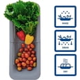 thumbnail image 3 of Cesta coladora sobre el fregadero - Lave verduras y frutas, escurra pasta cocida y platos secos - Extensible - New Home Kitchen Essentials, 3 of 5