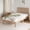 White, variant on Novilla 12 Inch Twin Size Bed Frame Solid Wooden Twin Bed Frames with Headboard Wooden Classic Bed Frame Foundation, No Box Spring Needed, Easy Assembly, Walnut