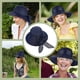 thumbnail image 4 of Blue Bowknot Straw Hat Sun Block Cap 1Pcs for Casual Summer Use, 4 of 5