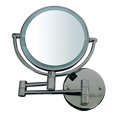 thumbnail image 2 of Whitehaus Collection WHMR912-BN Whitehaus Miroir Mural Rond à Double Led 7X, Nickel Brossé, 2 of 4