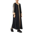 thumbnail image 7 of EnJoCho Kids Girl Musli𝗆 Abaya Dress Bell Sleeve Islami𝖼 Kaftan Eid Robe Maxi Musli𝗆 Ramadan Dress 𝖣ubai Arabic Belt Prayer Clothes, 7 of 7