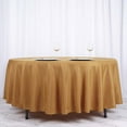 thumbnail image 2 of Efavormart 10 Pack Round Tablecloth, 108 Inch Stain & Wrinkle Resistant Washable Table Cloth, Decorative Polyester Fabric Table Cover for Banquet, Wedding, Dining - Gold, 2 of 11