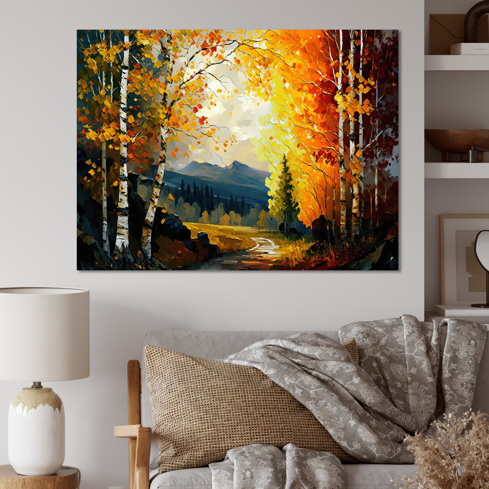 Designart Path Into The Forest I Canvas Wall Art