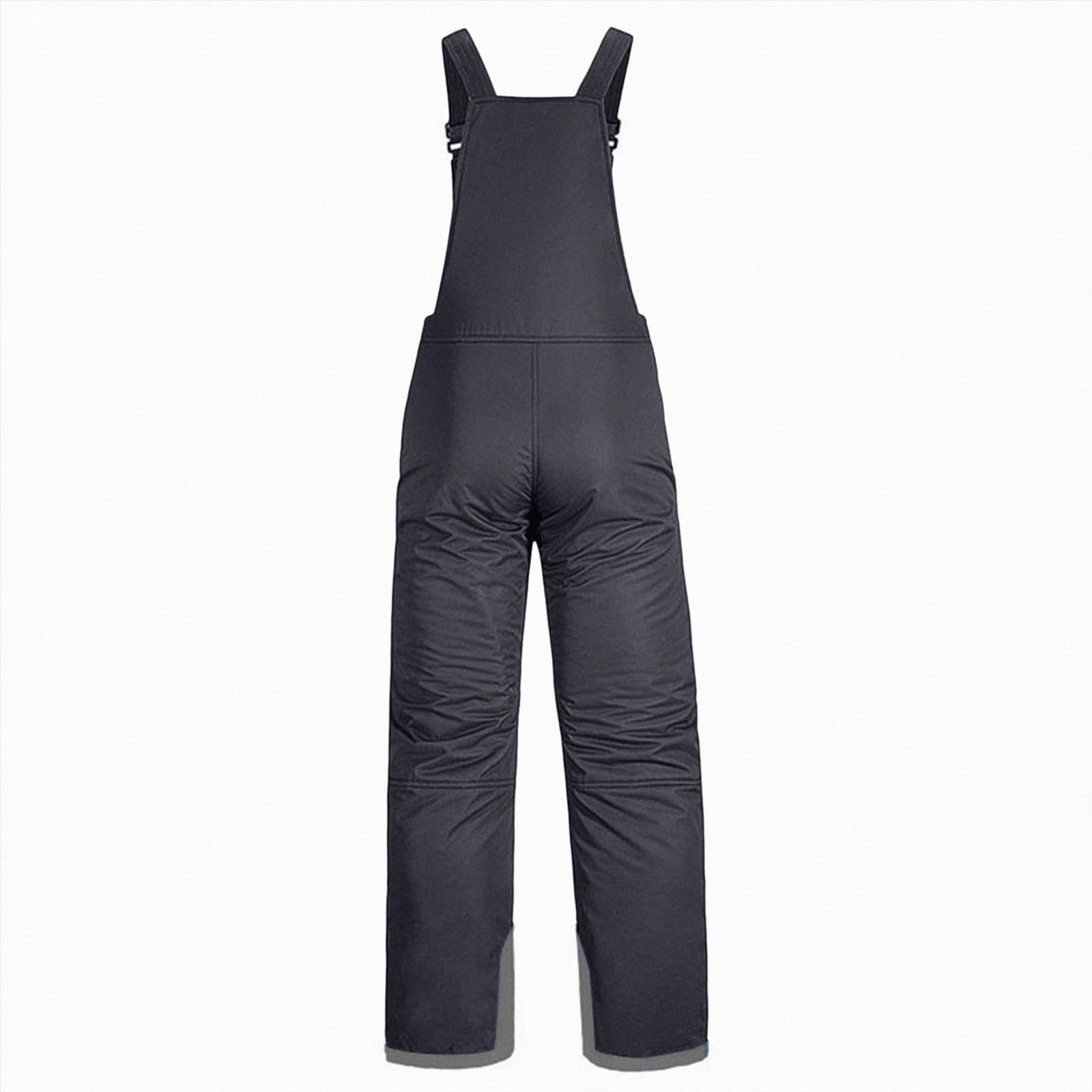 HCNTES Children's Insulated Snowsuit Bib Overalls Kids Adjustable Strap Design for Skiing Winter Activities(A-Black,9-10 Years)