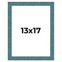 13x17 Frame Blue Rustic Barnwood Solid Wood Picture Frame Width 1.25 Inches | Interior Depth 0.5