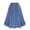 Light Blue, variant on Women's A-line Denim Loose Half Skirt, Oversized Elastic Waist, 5 Buttons On The Front(one size fits all)