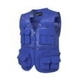 thumbnail image 4 of Ogiraw Tops for Men Men's Outerwear Vests Vest for Men Men's Casual Outdoor Work Fishing Travel Photo Cargo Vest Jacket Multi Pockets Blue2, 4 of 6