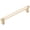 Satin Brass / Satin Brass Stem, variant on Emtek 84055.RECUS15.SMUS15 6 in. Center to Center Rectangular Stem Smooth Cabinet Pull - Satin Nickel