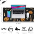 thumbnail image 5 of Long Mouse Pads for Desk,Halloween Pumpkins and Brooms Desk Mats on Top Of Desks, Desk Mouse Pad Extra Large with 3mm Non-Slip Base and Stitched Edge for Gaming,Office,Work,Home 35.4x15.7in, 5 of 5