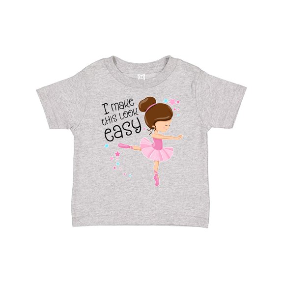 Inktastic I Make This Look Easy Ballerina Dancing Boys or Girls Toddler T-Shirt