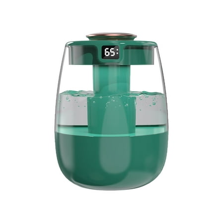 

yongmandr Mini Portable Desktop Humidifier with Lights Cold Mist USB Rechargeable 2L Wireless Electric Humidifier for Car Home Office Home Supplies Ideal Gifts (Green 1PC)