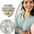 thumbnail image 1 of Elegantes gemelos de plata para hombre, con diseño de botones y piedras preciosas brillantes, para camisa de vestir formal de negocios, regalo, 1 of 5
