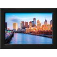 thumbnail image 2 of Late Afternoon in Philadelphia. the Skyline Glows under an Orange Sunset Light. Schuylkill Expressw, Scenic Framed Art Print Wall Art by mandritoiu, 2 of 5