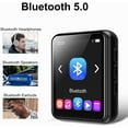 JOLIKE Small Wireless MP3 Player 16GB Bluetooth Portable Touch Screen