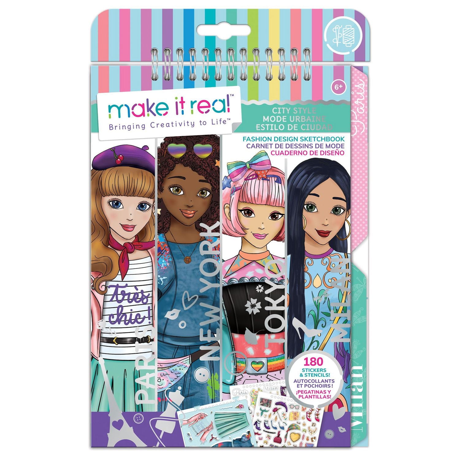 Make It Real City Style Fashion Design Sketchbook