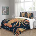 thumbnail image 4 of Home Bedding Set Fish Shell Comforter Cover Set Teen Adult Creative Seafloor Bedspreads,King (90"x104"), 4 of 5