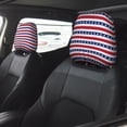thumbnail image 2 of Kdxio Stars And Stripes Pattern Print 2 Piece Car Head Rest Covers Set Auto Front/Rear Seats Headrest Cover Universal Fit Most Cars,Sedan, SUV, 2 of 9