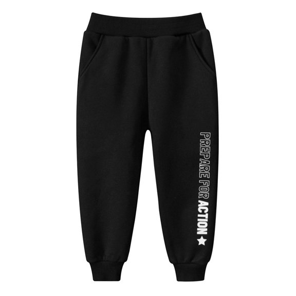JIAYUE Boy's Jogger Pants Fashionable Loose Fit Solid Color Full Length Wide Leg With Casual Athletic Sweatpants For Kids Comfortable Elastic s Playwear Trousers For Child ,3-4 Years