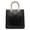 black, variant on Genuine Cowhide Leather Women's Crocodile Embossed Tote Bag, Top Handle Crossbody Shoulder Purse
