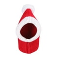 thumbnail image 4 of Warm Knitted Dog Christmas Hat with Crochet Neck Winter Pet for Photo Shoot Gift Holiday Party (Red/M), 4 of 9