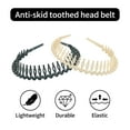 thumbnail image 3 of 10 Pack Plastic Hair Bands with Teeth, Thin Headbands for Women Girls, Non Slip Hair Comb Head Bands Hair Accessories, 3 of 7