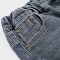thumbnail image 5 of OGLCCG Boy's Casual Straight Leg Jeans Elastic Waist Loose Fit Denim Pants with Pockets Lightweight Baggy Jean Pants Size 5-15 Years, 5 of 6