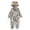 a-Grey158271, variant on Infant Xmas Family Matching Pajamas Hooded Long Sleeve Jumpsuit Winter Warm Zip Up Rompers For Baby Infant Trendy Pjs