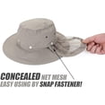 thumbnail image 4 of Head Net Hat, Safari Hat Sun Hat Bucket Hat with Hidden Net Mesh 1Pack, 4 of 6