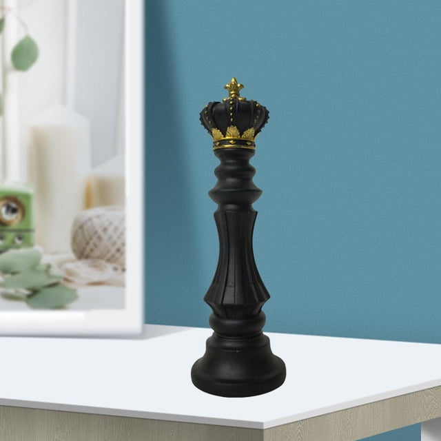 Estatua de ajedrez de resina, adornos de escultura, estatuil moderna, manualidade juegos de , accesorios para decoración para hogar, arreglo perfecl Figura estatuas de ajedrez