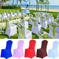 thumbnail image 1 of Zeus 1Pcs Seat Chair Cover Elastic Universal Polyester Spandex Chair Cover for Wedding, 1 of 7