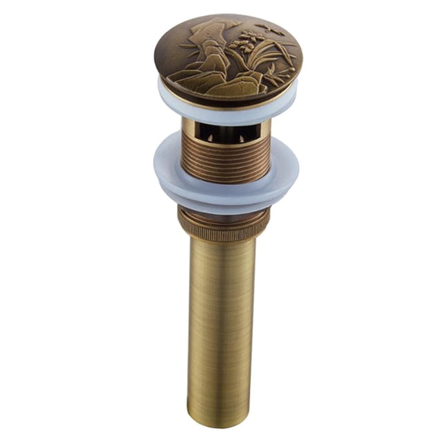 Tapón para lavabo de desagüe de latón , rejilla para lavabo de baño, 5 tipos Zulema Pop Up Basin Waste