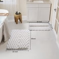 thumbnail image 5 of EcoNesxp 32" x 20" Shower Extra Thick Soft Non-slip Fully Wrapped Flannel Bath Mat for Bathroom Absorbent Machine Washable Bath Mat Upgraded Memory Foam Bath Mat, 5 of 5