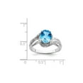 thumbnail image 3 of 2.25 Carat (Ctw) Swiss Blue Topaz Ring in Sterling Silver, 3 of 4