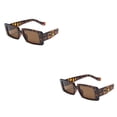 thumbnail image 3 of kurtrusly Rectangular Lightweight Frame Protection For Fashionable Look PC Materials Eyeglasses Leopard print frame 2Set, 3 of 6