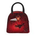 thumbnail image 1 of Fotbe Black Spider Web With Spiders Bolsa de Almuerzo con Estampado, Lonchera Aislada, Contenedor de Comida Reutilizable Tipo Cooler a Prueba de Fugas, 1 of 6