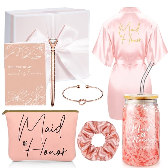 Set de regalo Irenare Proposal, 8 unidades, batas de maquillaje, bolsa de maquillaje y tarjetas