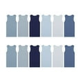 thumbnail image 2 of Buyless Fashion Boys Scoop Neck Tagless Undershirts Soft Cotton Tank Top  (12 Pack)  5-6, 2 of 7