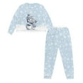 thumbnail image 3 of DISNIMO Snowman Snowflake Print Women Pajama Sets 2 Piece Pj Sets Long Sleeve Sleepwear with Long Pants Round Neck Loungewear Christmas Nightwear, 2XL, 3 of 7
