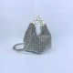 thumbnail image 3 of Xiao Hua Bolso de hombro tejido para mujer, bolso de mano y neceser, elegante bolso de playa de verano, 14 x 11 x 15 cm (plateado)., 3 of 5
