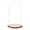 Oak Base, variant on Plymor 11.75" x 23" Glass Display Dome Cloche (no Base)