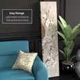 thumbnail image 3 of Red Lantern 6 ft Tall Asian Lock Canvas Room Divider with Spruce Frame, 3 Panel, Black, 3 of 7