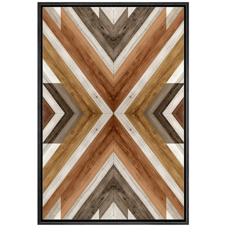 PixonSign Framed Wall Art Western Decor Tribal Wood Panel Pattern Landscape Abstract Wood Panels Woodblock Modern Art Farmhouse Multicolor Nordic PixonSign Framed Wall Art Western Decor Tribal Wood Panel Pattern Landscape Abstract Wood Panels Woodblock Modern Art Farmhouse Multicolor Nordic