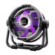 thumbnail image 4 of Ventilador de camping exterior con luz, recargable por USB, para barbacoa, hogar, senderismo Gris, 4 of 9
